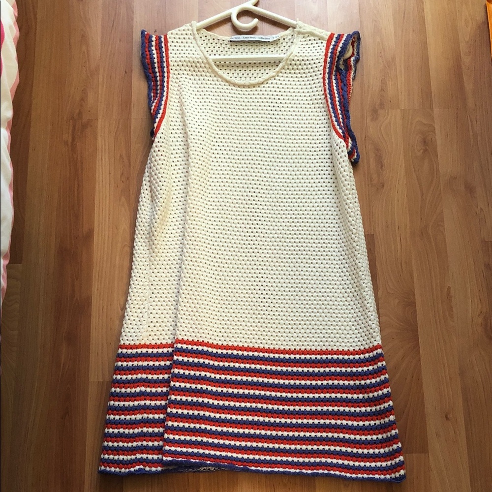 & Other Stories Cream Crocheted Dress Large